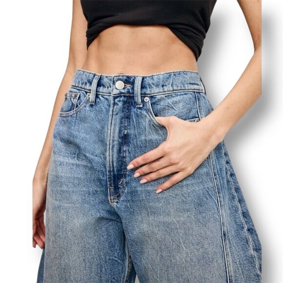 NWT Good American Extreme Barrel Jeans Size 8/29 Indigo $179 Wide-Leg Normcore - Picture 4 of 16